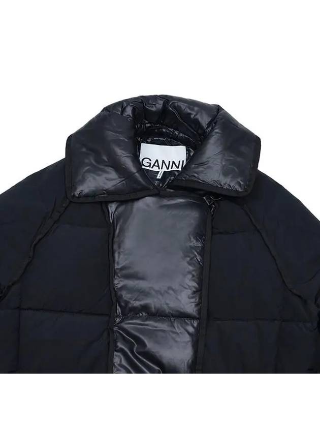 Oversized Mix Puffer Padding Black - GANNI - BALAAN 5