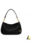 Carrie Soft Pebble Leather Shoulder Bag Black - COACH - BALAAN 2