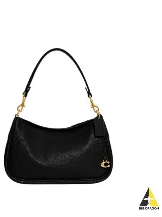 Carrie Soft Pebble Leather Shoulder Bag Black - COACH - BALAAN 2