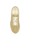 Rank Suede Low Top Sneakers Beige - PRADA - BALAAN 4