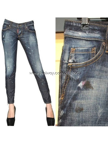 Women's Rookie Jeans Super Slim Fit Jeans 75LA0451 - DSQUARED2 - BALAAN 1