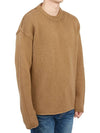 Crew Neck Wool Knit Top Camel - TEN C - BALAAN 4