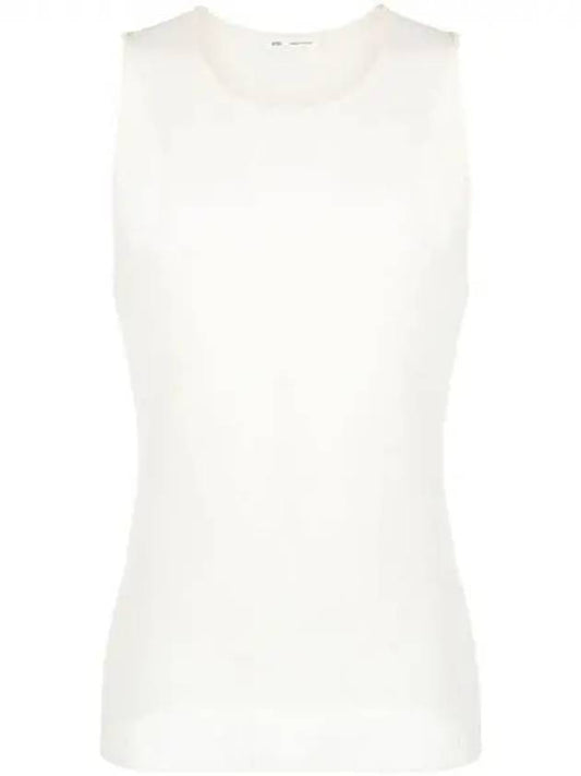 Ride Ribbed Long Tank Sleeveless White - AMI - BALAAN 2