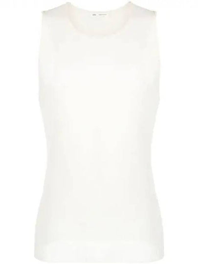 Ride Ribbed Long Tank Sleeveless White - AMI - BALAAN 2