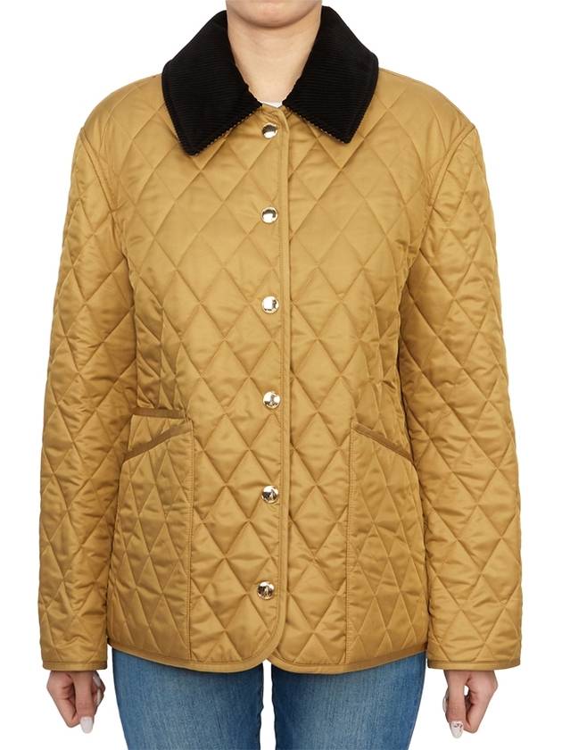 Dranefel Quilted Jacket Camel - BURBERRY - BALAAN 3