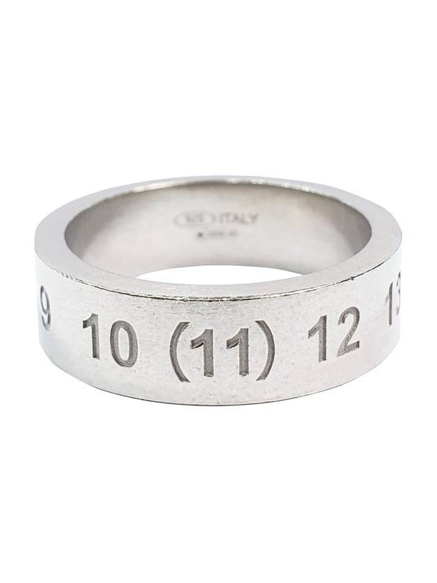 Numerical Logo Engraved Ring Silver - MAISON MARGIELA - BALAAN 2