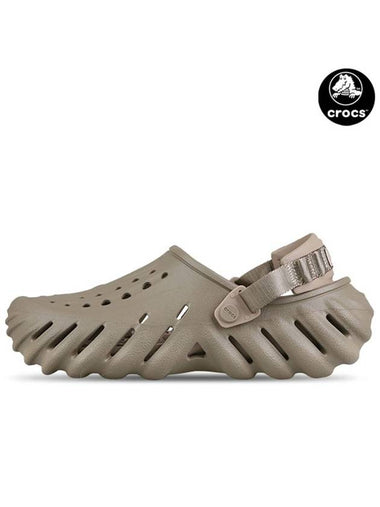 Echo Clog Sandals Khaki - CROCS - BALAAN 1