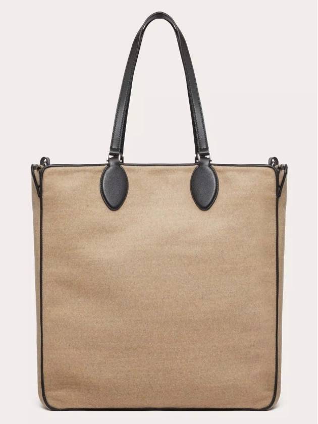 Logo Tote Bag Beige - VALENTINO - BALAAN 5