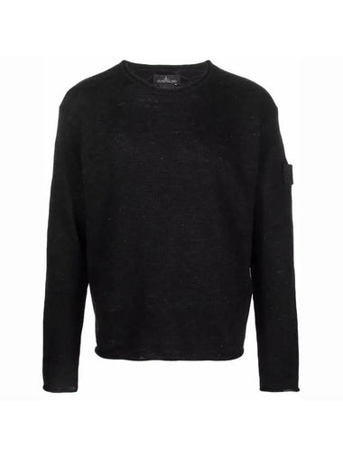 Shadow Project Wappen Patch Knit Top Black - STONE ISLAND - BALAAN 1