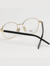 Glasses frame KZ50153F 032 gold frame glasses round frame - KENZO - BALAAN 4