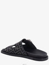 Men's Peel Jacquard Fabric Sandals Black - FENDI - BALAAN 4