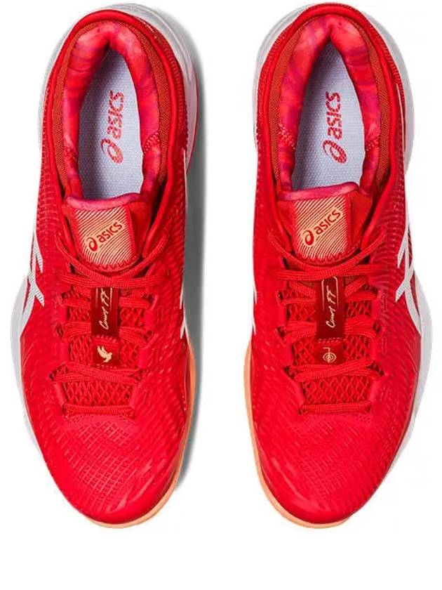 Court FF 3 Novak Clay Low Top Sneakers Fiery Red - ASICS - BALAAN 7