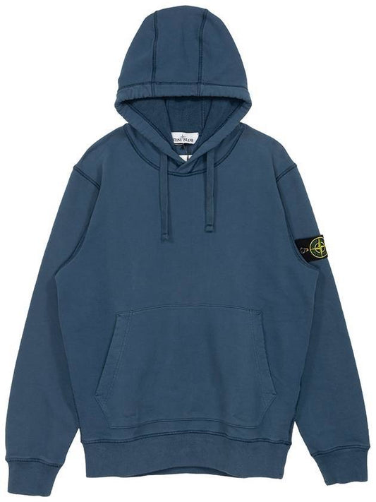 Wappen Brushed Hood Navy - STONE ISLAND - BALAAN.