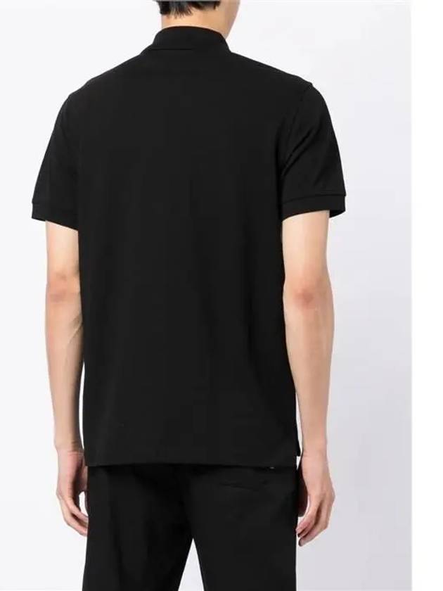 Collar Short Sleeve TShirt Black - BELSTAFF - BALAAN 5