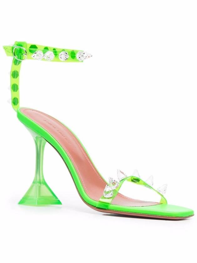 Amina Muaddi Sandals Green - AMINA MUADDI - BALAAN 3