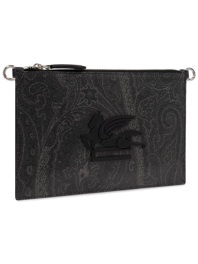 Etro Shoulder Bag With Logo-shaped Patch, Men's, Black - ETRO - BALAAN 4