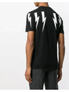 bolt print short sleeve t-shirt black - NEIL BARRETT - BALAAN 6