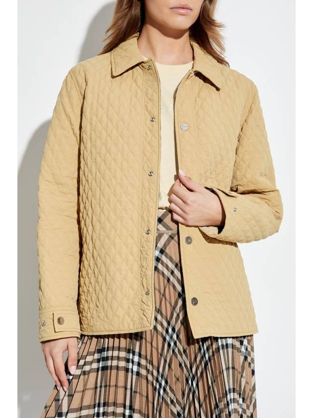 Check Reversible Quilted Jacket Beige - BURBERRY - BALAAN 4