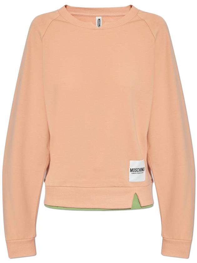 Moschino Sweatshirt From The Underwear Line, Women's, Pink - MOSCHINO - BALAAN 1