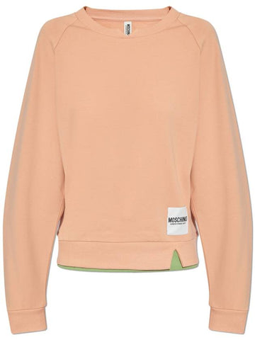 Moschino Sweatshirt From The Underwear Line, Women's, Pink - MOSCHINO - BALAAN 1