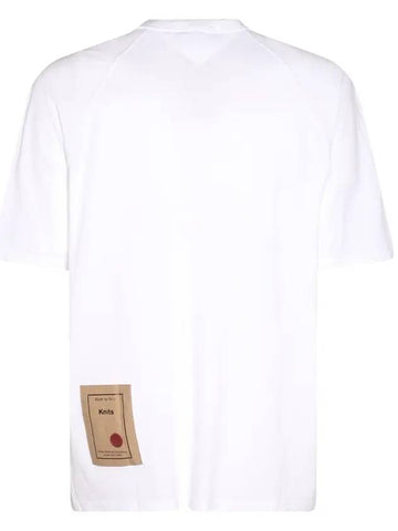 Pocket Back Logo Patch Cotton Short Sleeve T-Shirt White - TEN C - BALAAN 1