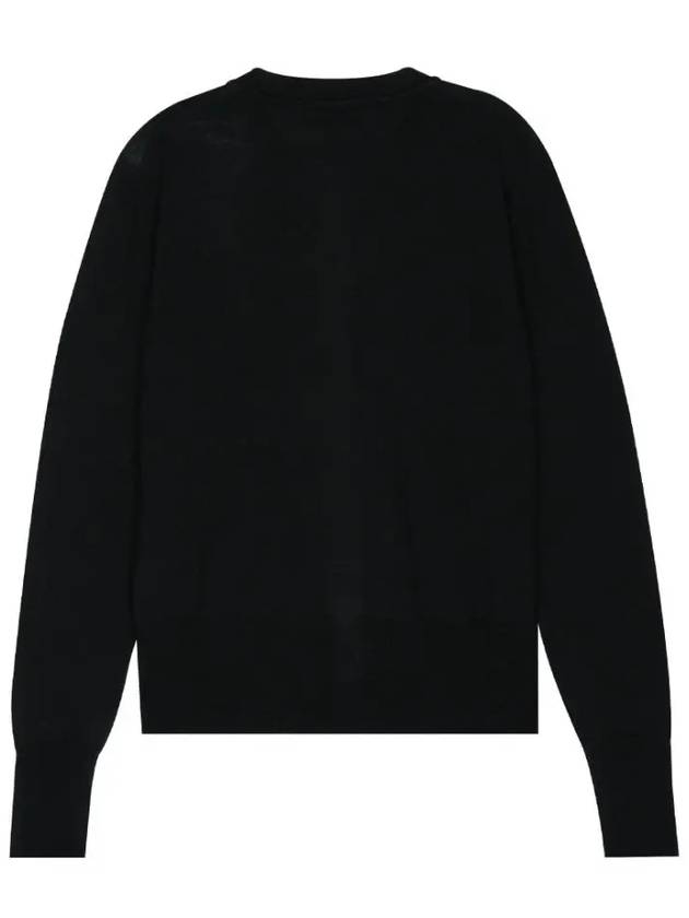 Bea Logo Wool Cardigan Black - VIVIENNE WESTWOOD - BALAAN 4