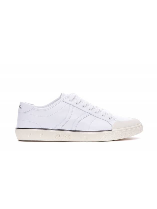 AS 01 Lace-Up Alan Calfskin Low-Top Sneakers Optic White - CELINE - BALAAN 1