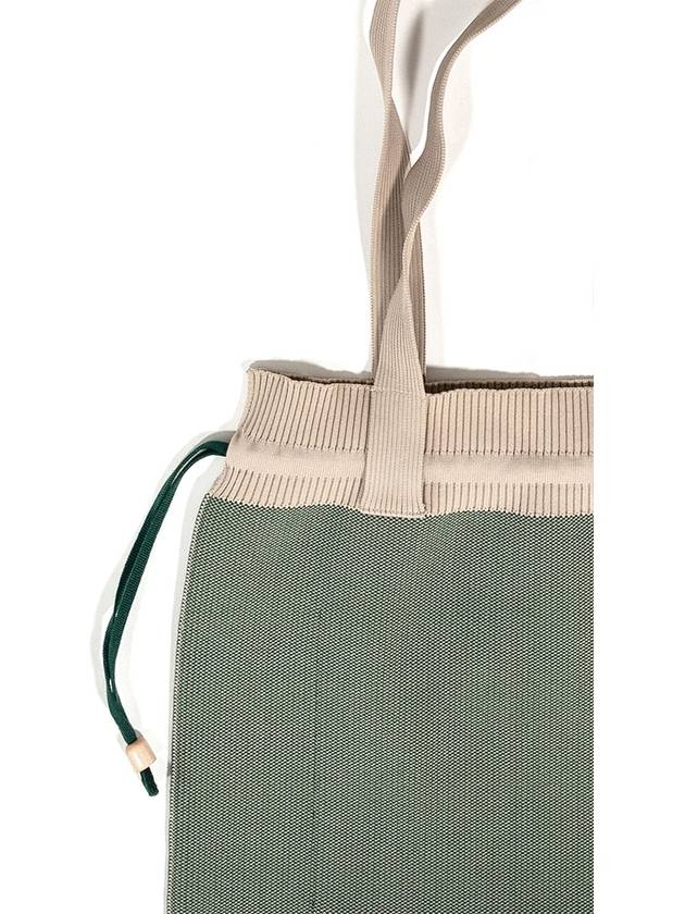 Women's Rattan Logo Knit Bag Green I1WB01GR - IOEDLE - BALAAN 5