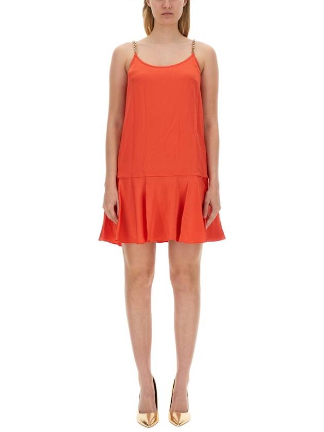 DRESS WITH CHAIN STRAPS - MICHAEL KORS - BALAAN 1