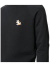 Chillax Fox Patch Classic Sweatshirt Black - MAISON KITSUNE - BALAAN 8