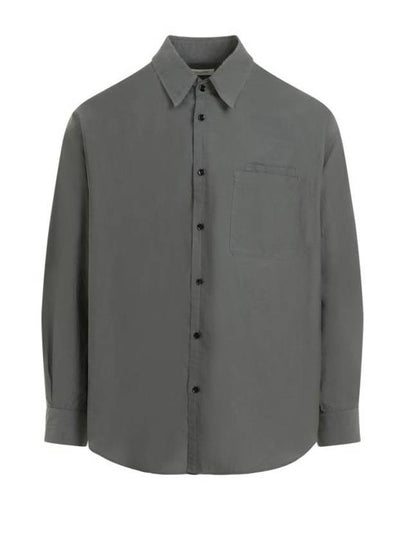 Double Pocket Long Sleeve Shirt Grey - LEMAIRE - BALAAN 2