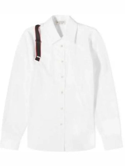 Men's Harness Patch Long Sleeve Shirt White - ALEXANDER MCQUEEN - BALAAN 2