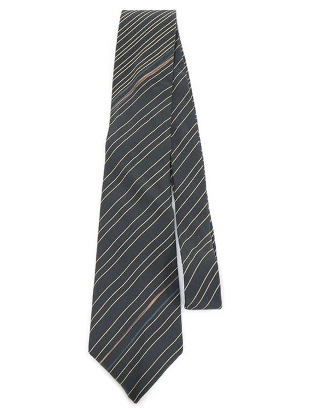 100 silk gray striped pattern tie - CARVEN - BALAAN 3