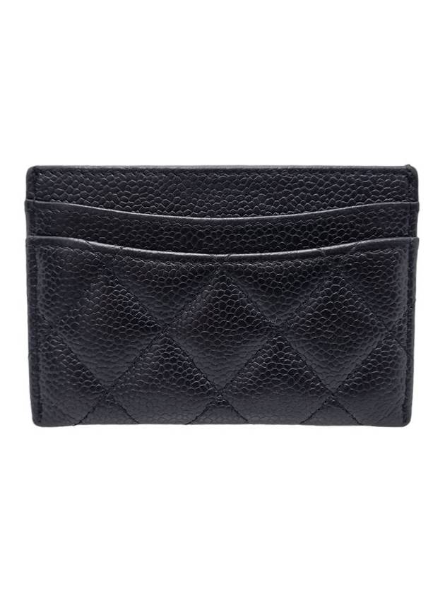 Women AP0213 Black Classic Caviar Skin Holder Card Wallet - CHANEL - BALAAN 3