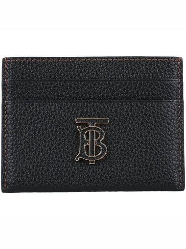 TB Grainy Leather Card Wallet 8062351 - BURBERRY - BALAAN 1