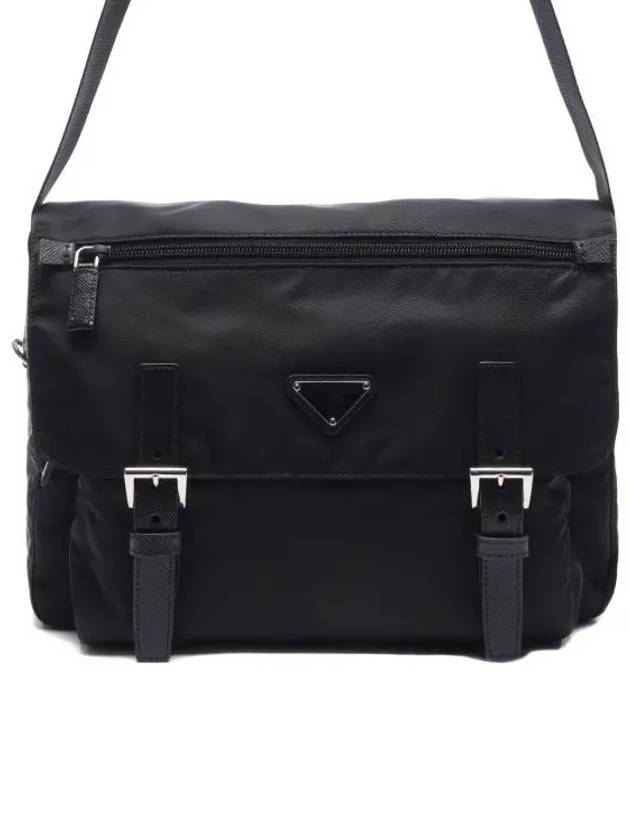 Triangle Logo Cross Bag Black - PRADA - BALAAN 2