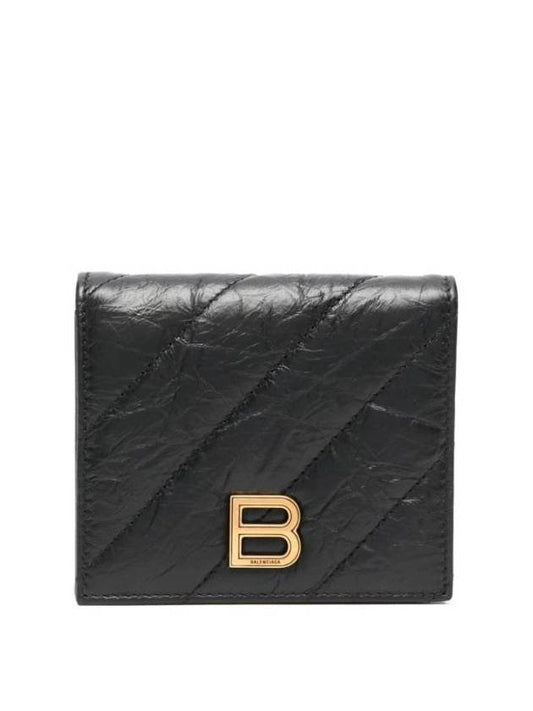 Crush Logo Decorated Card Holder 766461210J1 - BALENCIAGA - BALAAN 1