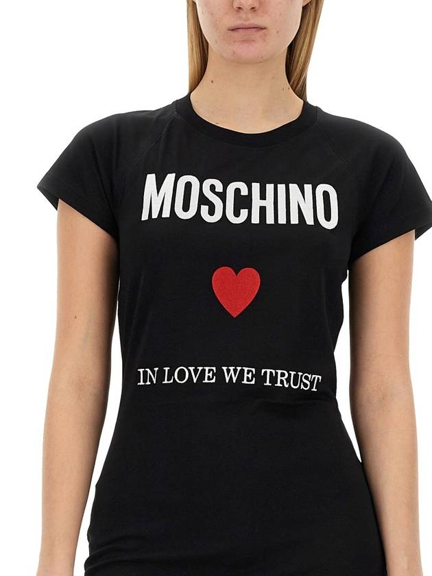 Midi Dress 04500541 2555 BLACK - MOSCHINO - BALAAN 5