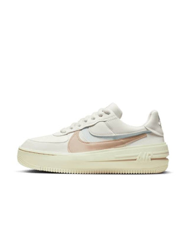 Air Force 1 Platform Low Top Sneakers Arctic Orange Light Silver - NIKE - BALAAN 1