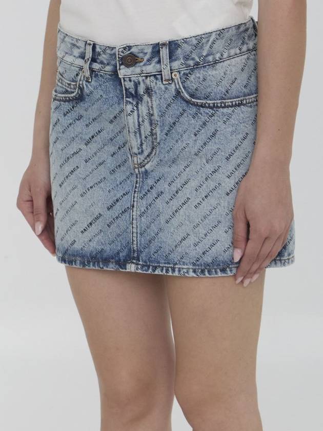 short skirt 744972 TQW66 4141 ICED BLUE - BALENCIAGA - BALAAN 3