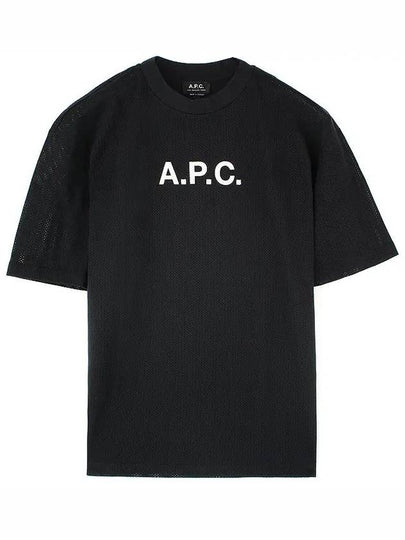 Moran Openwork Short Sleeve T-Shirt Black - A.P.C. - BALAAN 2