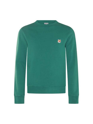 Fox Head Patch Regular Sweatshirt Green - MAISON KITSUNE - BALAAN 1