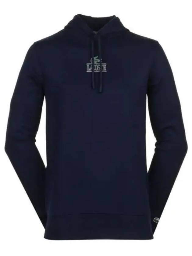 Logo Print Hoodie Blue - LACOSTE - BALAAN 1