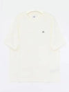 30/1 Sponge Fleece Short Sleeve Sweatshirt White - CP COMPANY - BALAAN 2