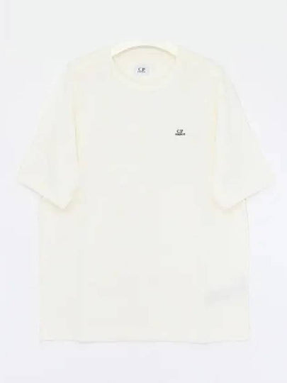 30/1 Sponge Fleece Short Sleeve Sweatshirt White - CP COMPANY - BALAAN 2