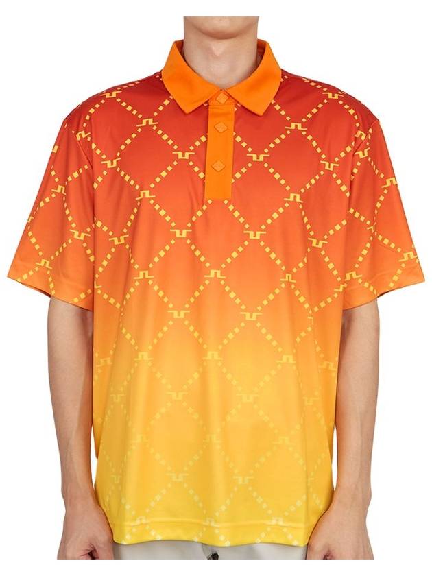 Golf wear men s collar short sleeve t shirt GMJT07559 I174 - J.LINDEBERG - BALAAN 1