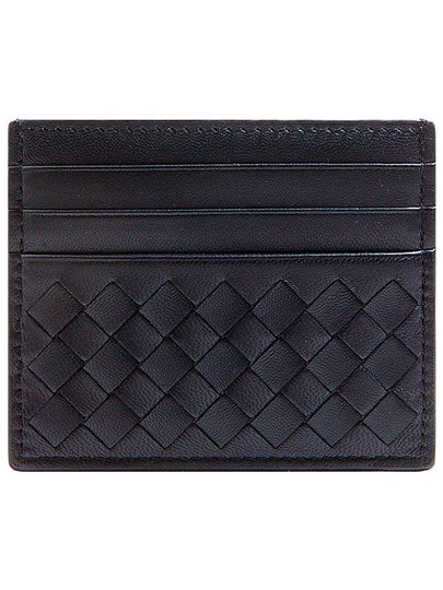 Intrecciato Weaving Card Wallet Navy - BOTTEGA VENETA - BALAAN 2