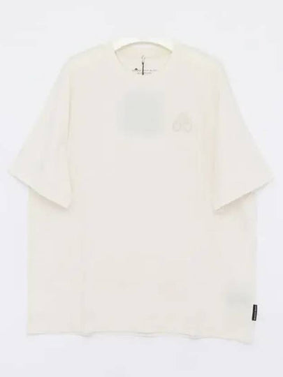 Logo Cotton Short Sleeve T-Shirt White - MOOSE KNUCKLES - BALAAN 2