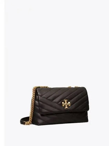 Kira Chevron Small Convertible Shoulder Bag Cross Black Domestic Product GM0024020561328 - TORY BURCH - BALAAN 1