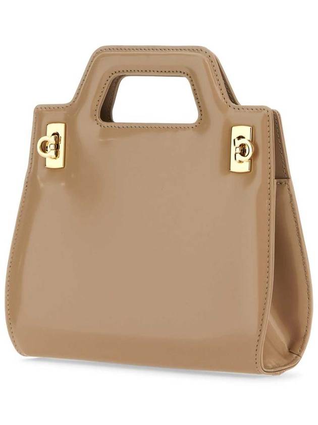 Salvatore Tote Bag 213485762495 BEIGE Beige o Tan - SALVATORE FERRAGAMO - BALAAN 3